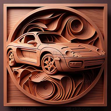 3D мадэль Porsche 968 (STL)